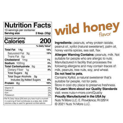 Wild Honey Protein Peanut Butter Spread