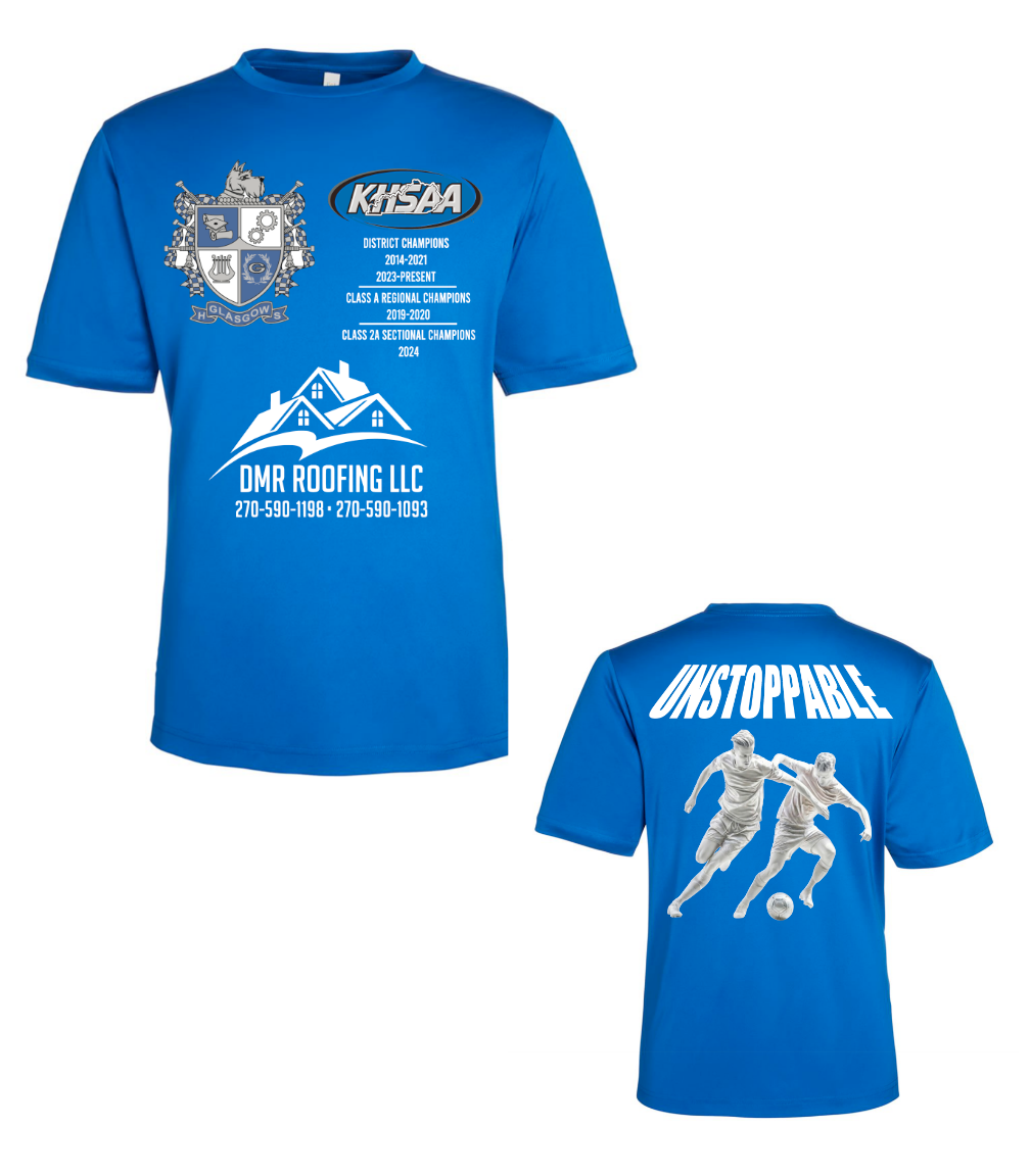 Glasgow Soccer Short Sleeve Blue