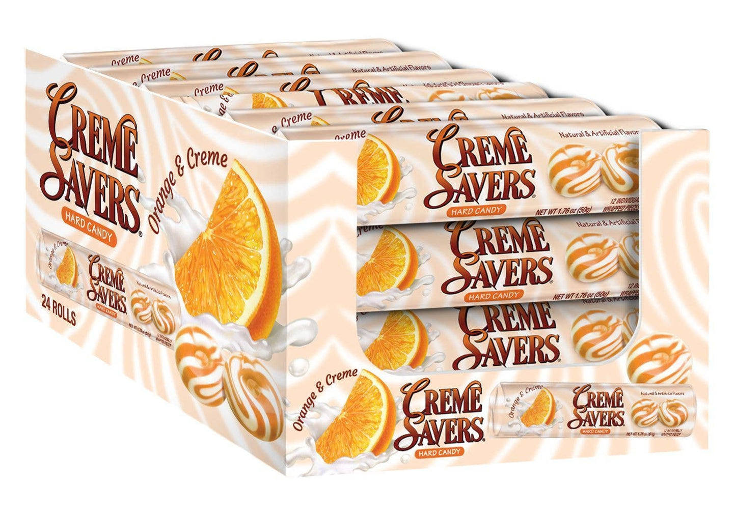 Creme Saver Orange & Cream Candy 1.76oz,