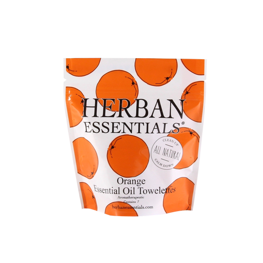 7 Individually Wrapped Orange Towelettes