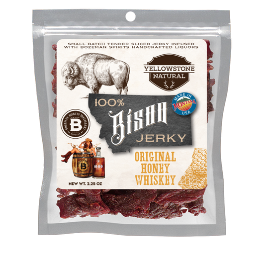 Yellowstone Bison Original Honey Whiskey Jerky 2.25oz