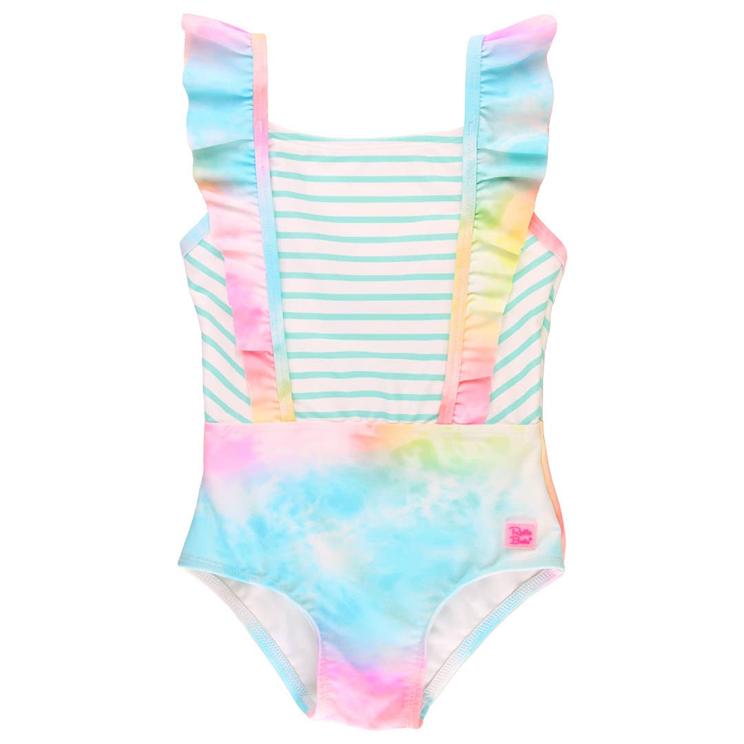 Rainbow Tie Dye Pinafore One Piece