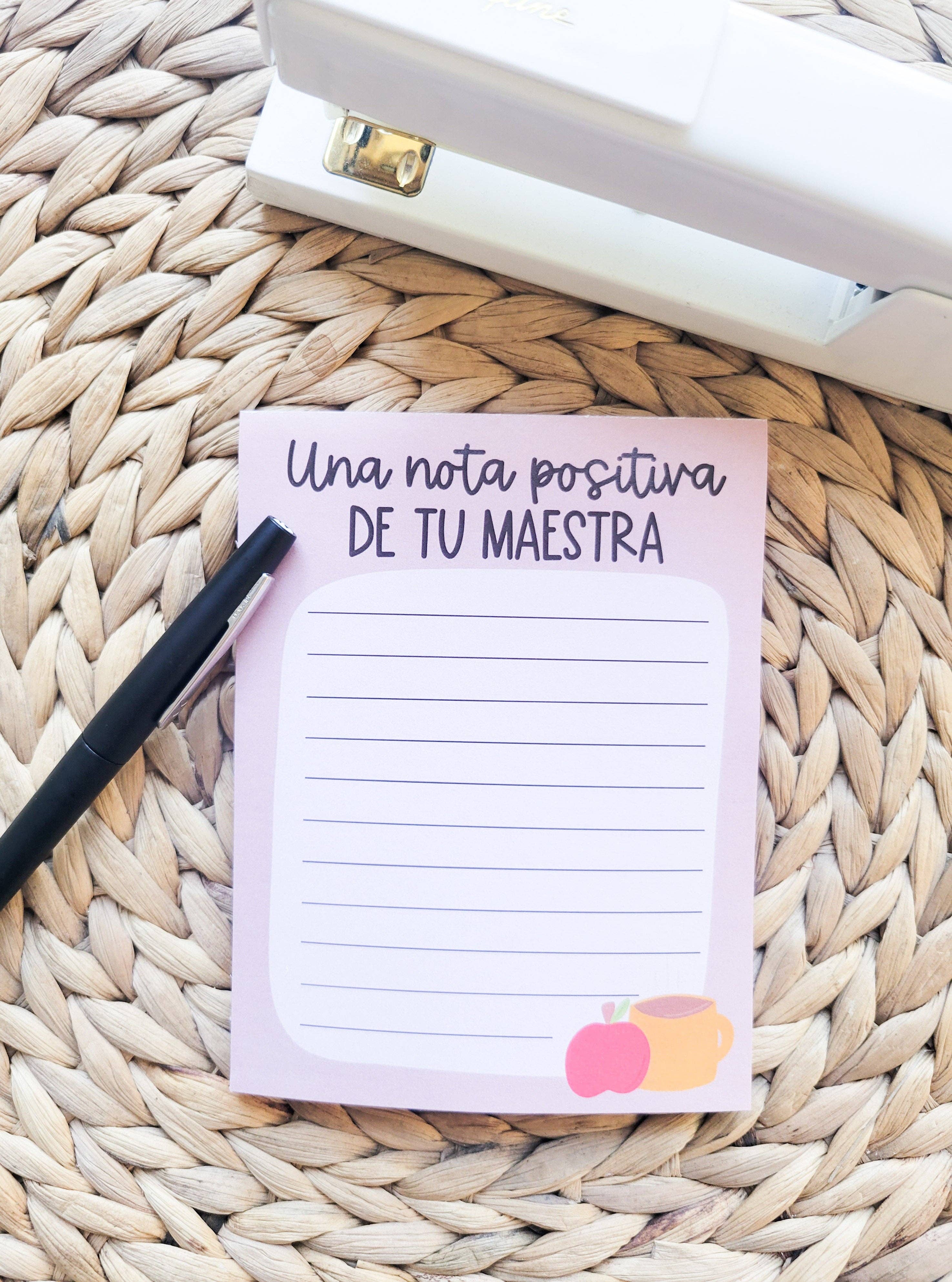 A Positive Note from the Teacher Note Pad – The Market Ky