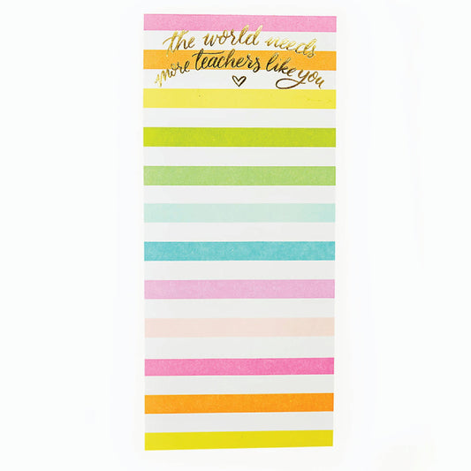 Teacher Skinny List Pad