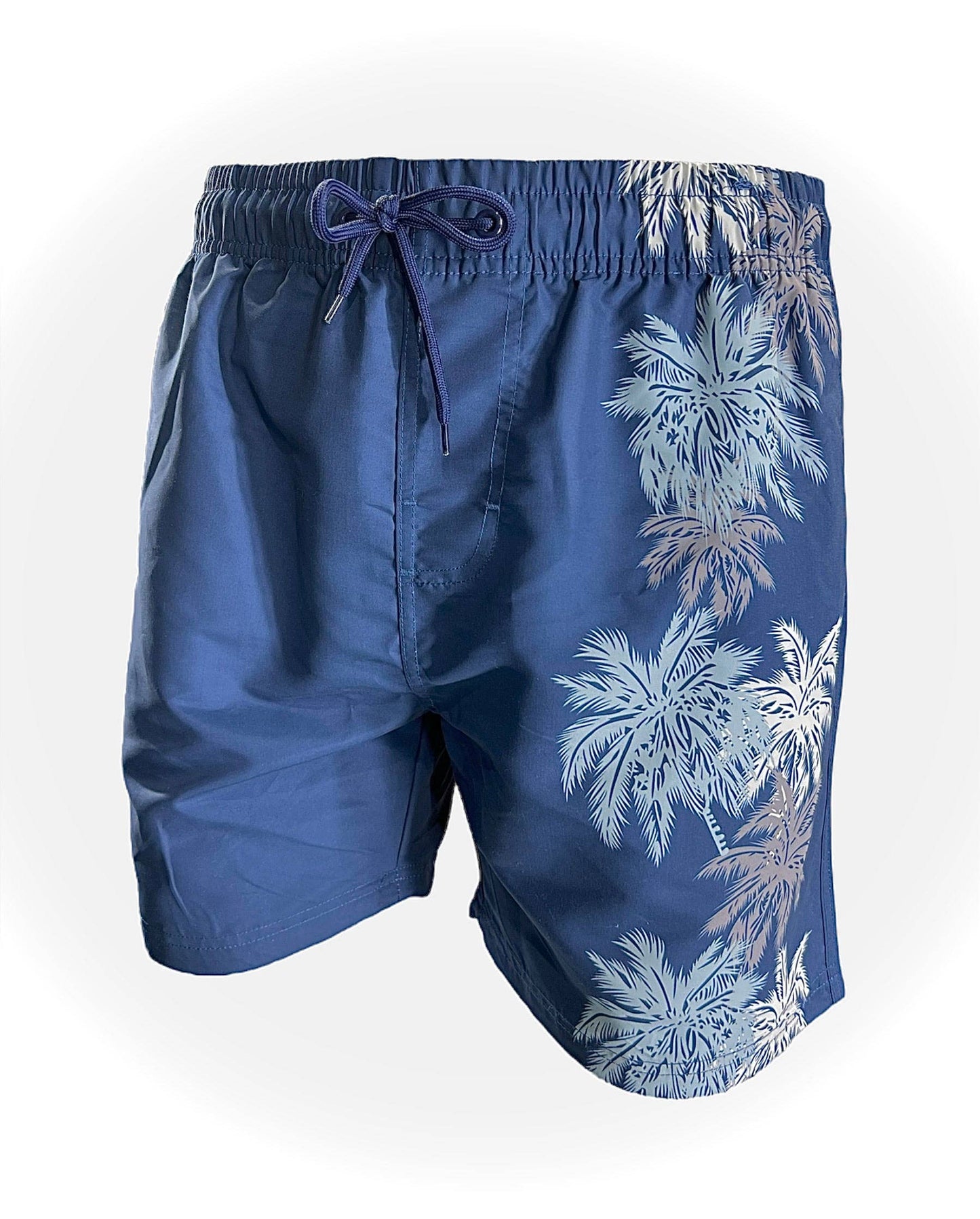 Men's Swim Short-MP185_Palms on Navy