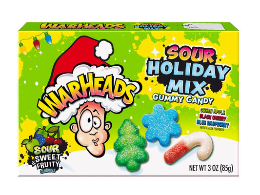 Warheads Sour Holiday Mix, 3oz, 12ct Case