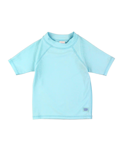 Tropical Breeze Short Sleeve Rash Guard: 3-6m / Blue