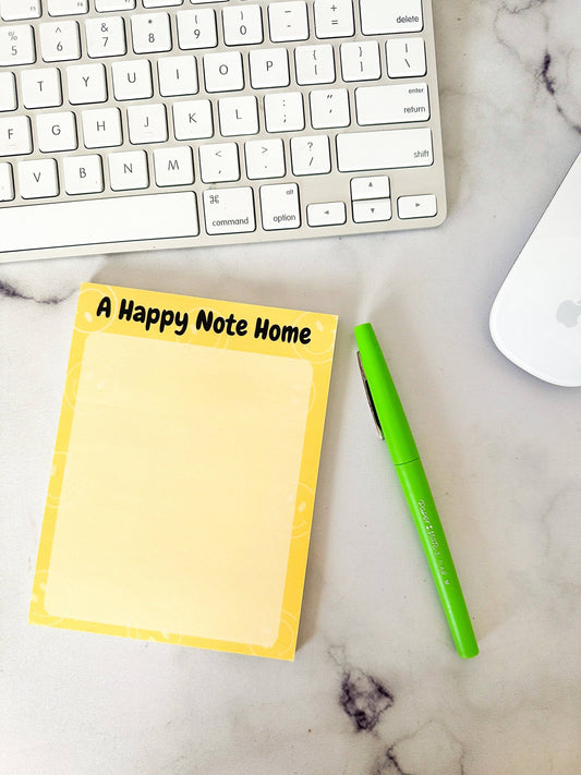 A Happy Note Home Note Pad