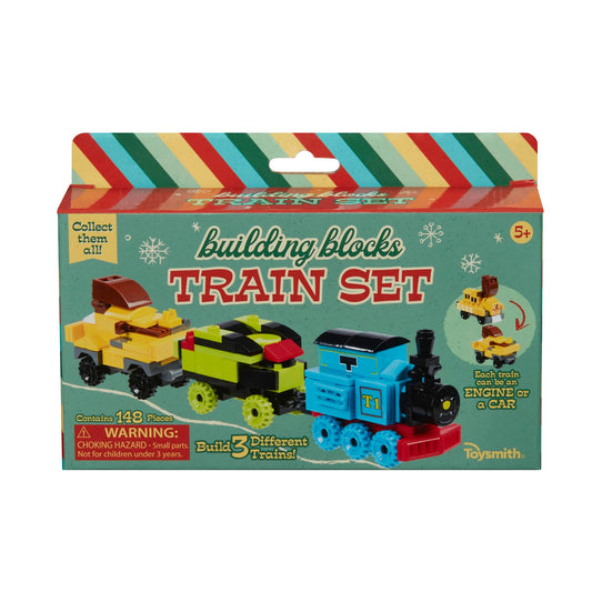 BUILDING BLOCKS TRAIN SET