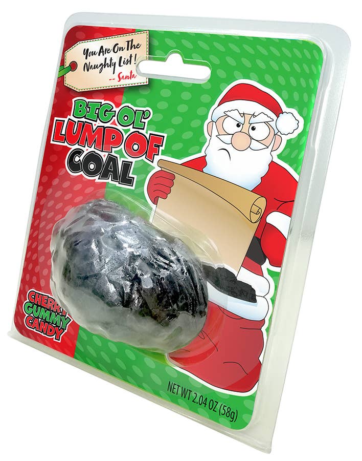 Big Ol' Lump of Coal, 2.04oz, Cherry Gummy Candy,