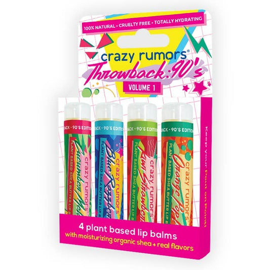 Throwback: 90's Edition - 4 Pack Lip Balm Gift Set