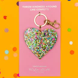 Kindness  Confetti Keychain