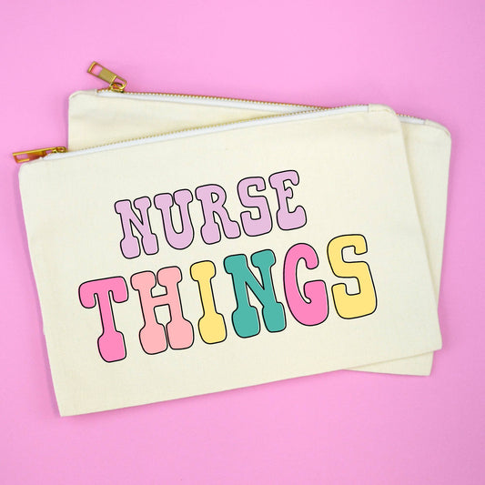 Nurse Things Cosmetic Bag, Makeup Bag, Nurse Appreciation