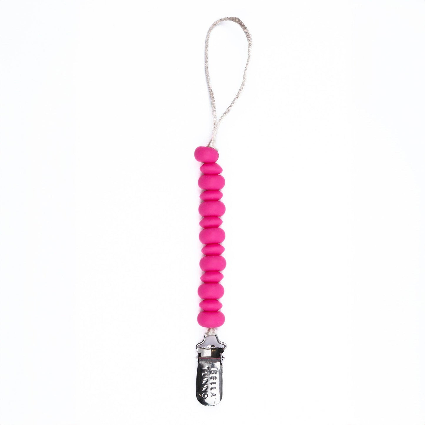 Punch Pacifier Clip: Pink