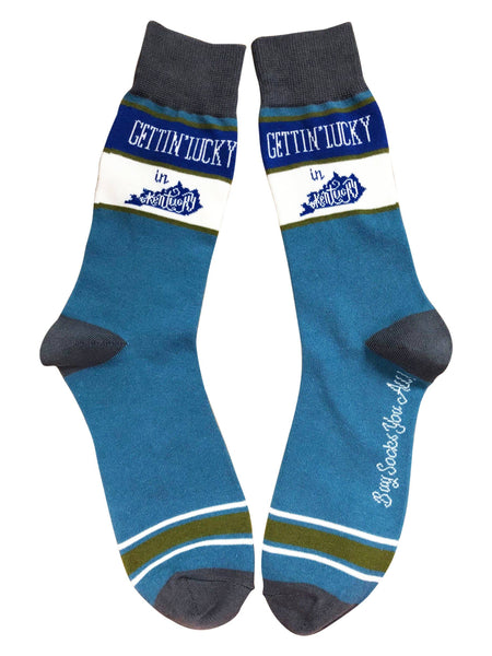 Gettin Lucky in Kentucky - Men's Socks