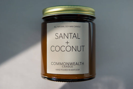 Santal + Coconut: 8oz Amber Jar