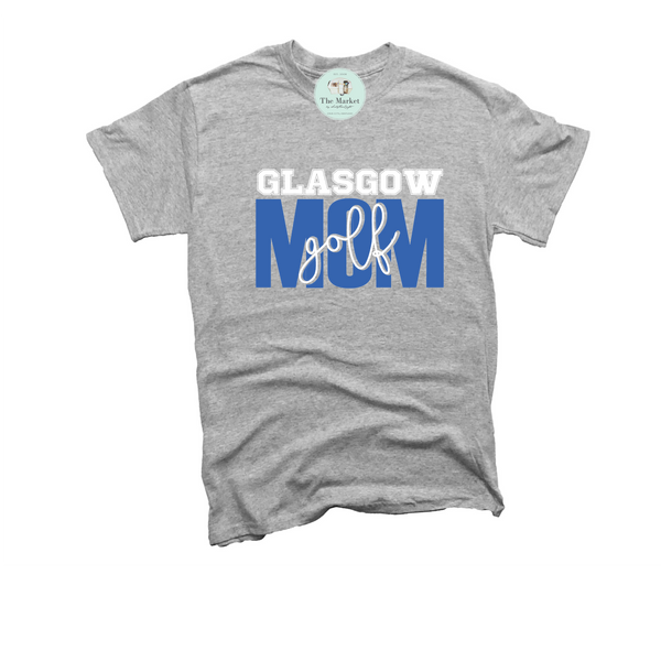 Glasgow Golf Mom Blue Logo Tee