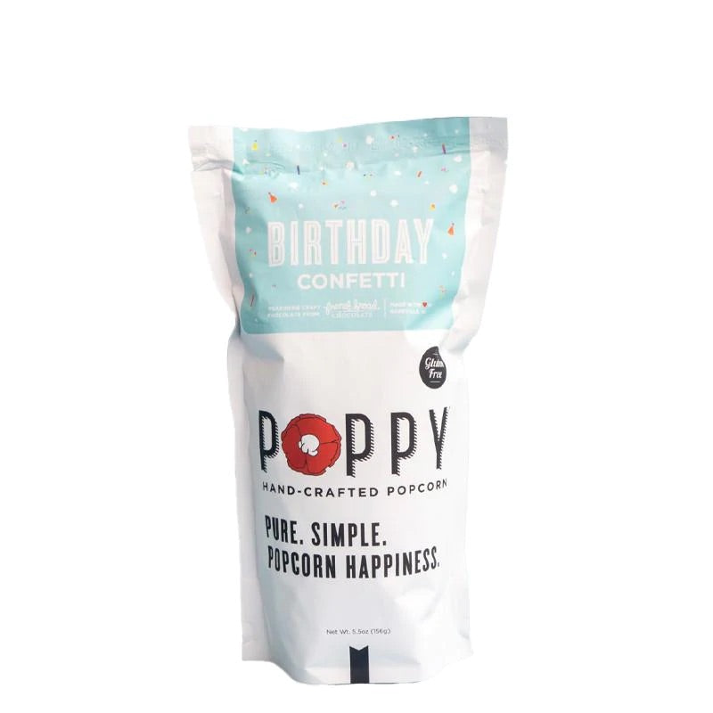 Poppy Birthday Confetti Gourmet Popcorn