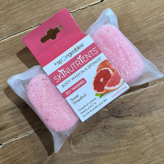 Body Wash in a Sponge- Sweet Grapefruit