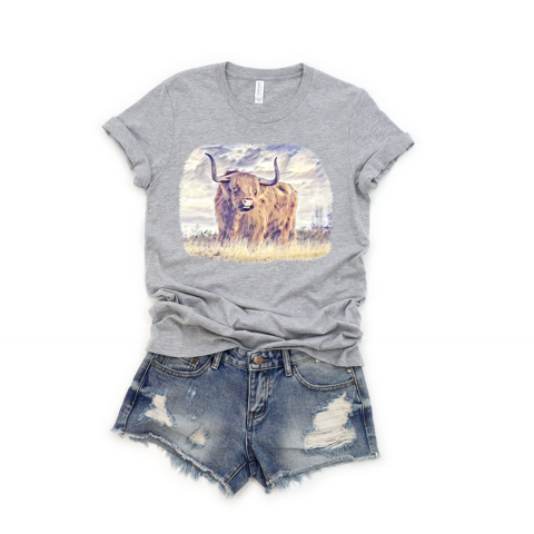 Highland Cow Tee (Youth & Adult)