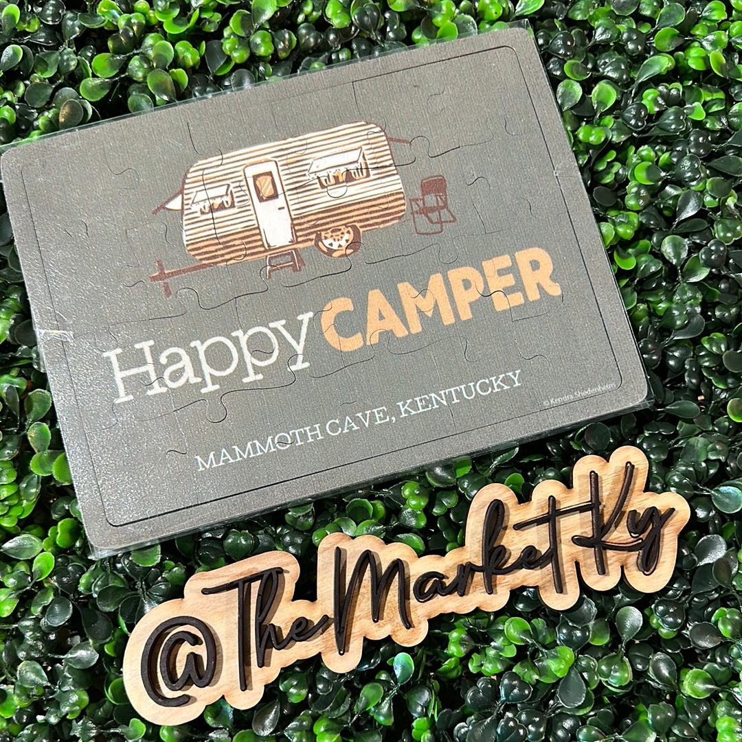 Postcard Puzzle Mammoth Cave Happy Camper