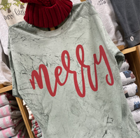 Merry Distressed Tee