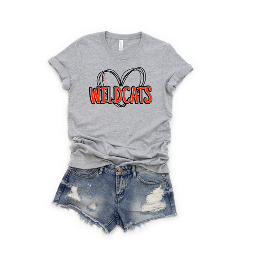 Wildcats Love Tee (Youth & Adult)